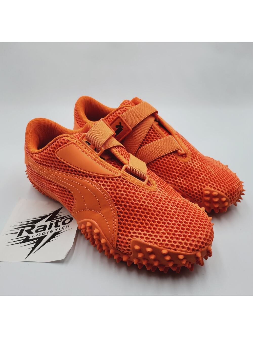 Womens Size 7 PUMA Sneakers Mostro Perforated Slip On Rickie Orange 405193-03